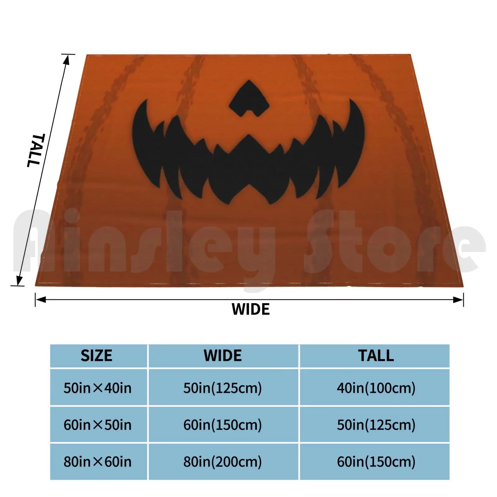 Pumpkin Nose And Mouth Blanket Fashion Custom Halloween Jack Of Latern Halloween Pumpkin Pumkin Pumpkin