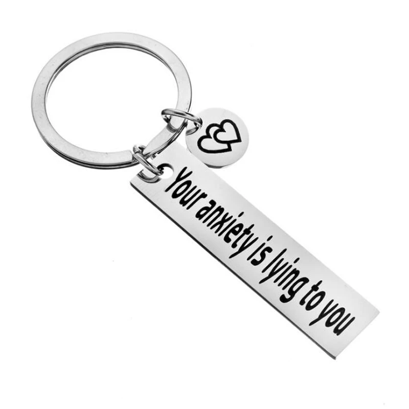 Bijoux d'instituts d'anlande, dépression, soins de soi, santé mentale, porte-clés du Vermont, cadeau de conscience, votre anlande vous ment