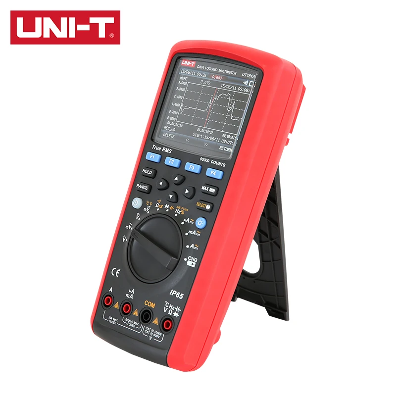 UNI-T True RMS Datalogging Multimeter UT181A Dual Temperature Measurement Low Pass Filter Peak Hold Data Logging 20000