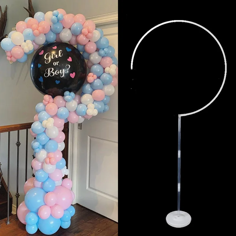 Gender Reveal Balloons Column Holder Question Mark Balloon Stand Boy or Girl Gender Reveal Birthday Party Decoration BabyShower