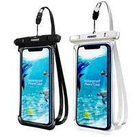 Funda impermeable FONKEN para móvil, transparente y de visión completa
