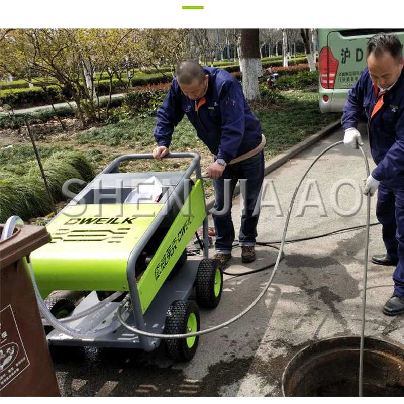 High Pressure Sewer Cleaning Machine Sewage Pipe Dredging Washing Machine Pipe High Pressure Dredging Wash Machine Use