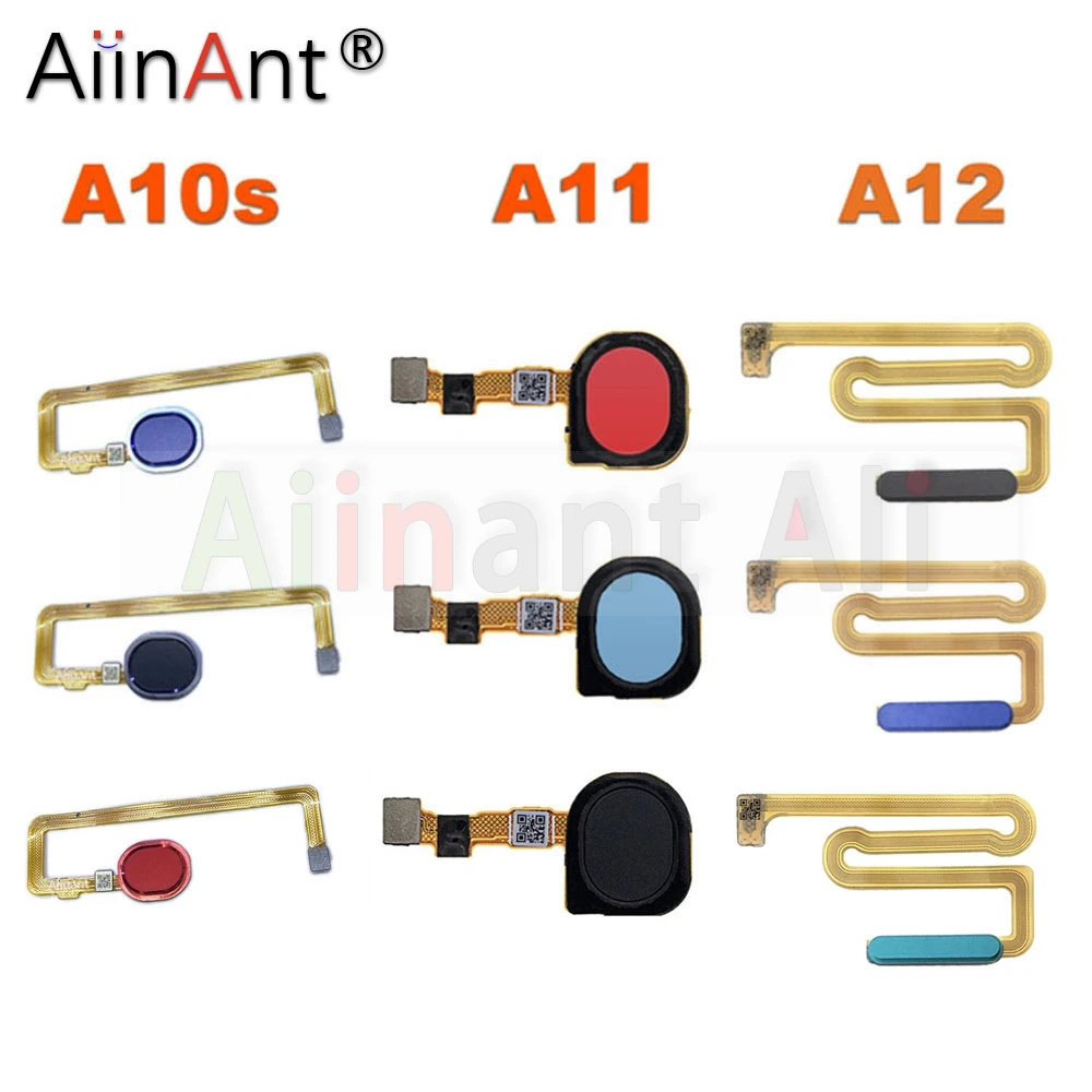 AiinAnt Back Home Button Touch ID Key Fingerprint Sensor Flex Cable For Samsung Galaxy A10S A11 A12 A107F A107 A115F A125F