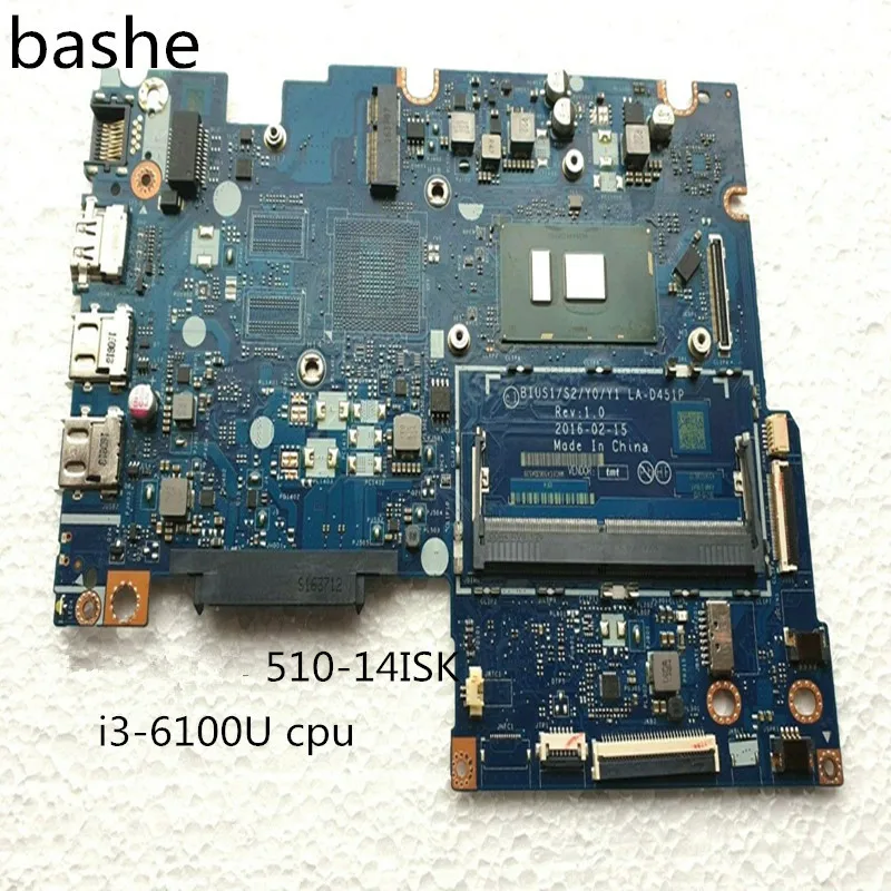 

For Lenovo Yoga 510-14ISK notebook computer integrated graphics card i3-6100U CPU LA-D541P motherboard full test