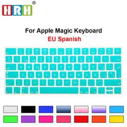 Hrh Slanke Esp Spaanse Keyboard Cover Silicone Skin Voor Apple Magic Draadloze Bluetooth Toetsenbord MLA22LL/Een (A1644,2015 Vrijgegeven)