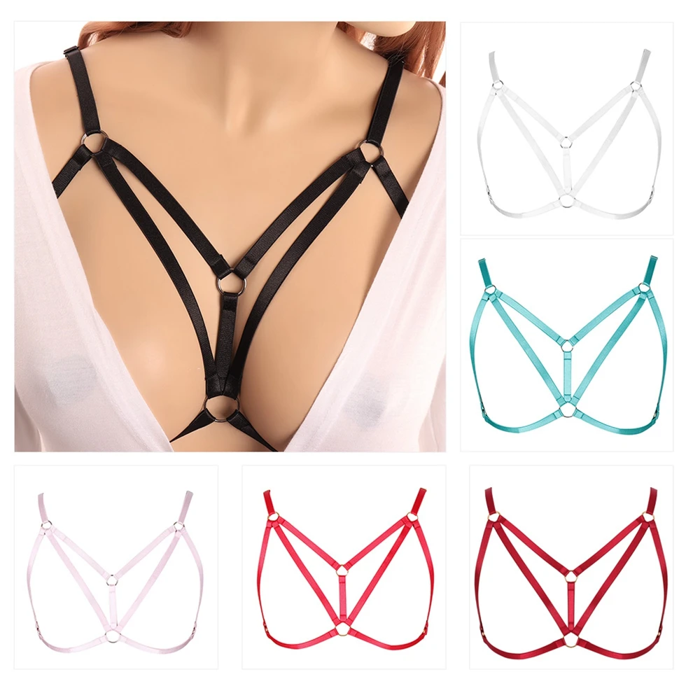 

Harness For Women Body Bondage Sexy Lingerie Halter Neck Harness Belt Gothic Crop Tops Bralette Corset Fetish Erotic Garter