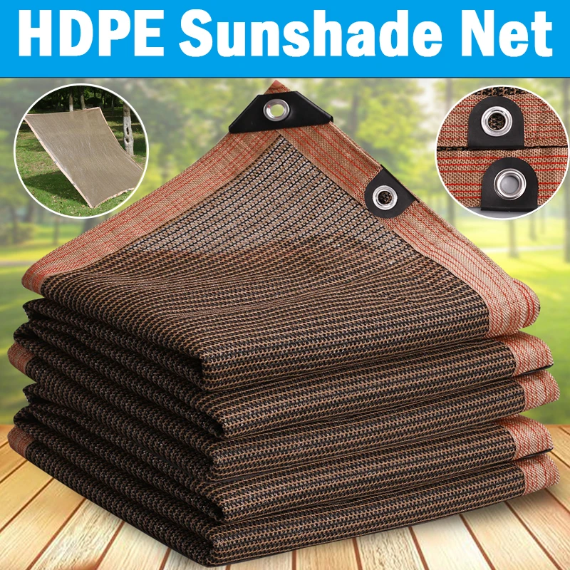 

High-Quality Coffee Sunshade Net Anti-UV Balcony Safety Privacy Net Garden Succulent Plant Sun Protection Outdoor Car Shed Cover