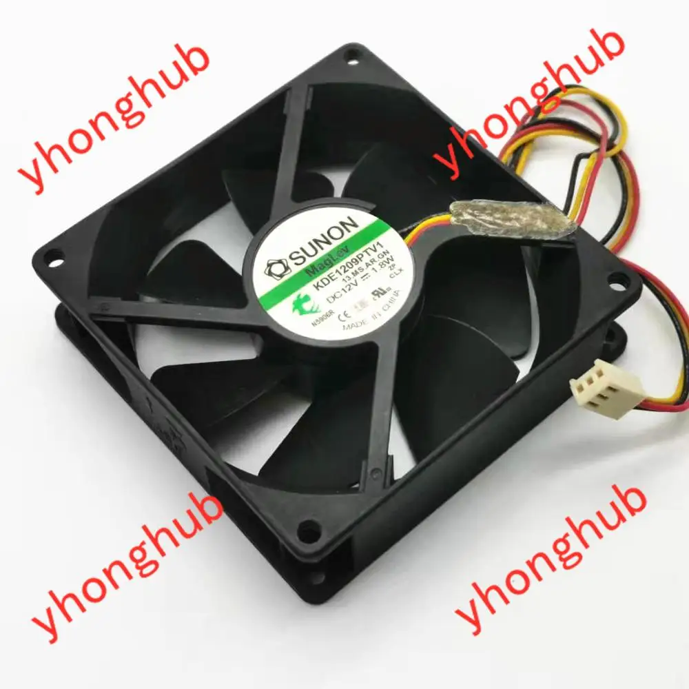 

SUNON KDE1209PTV1 13.MS.AR.GN Server Cooling Fan DC 12V 1.8W