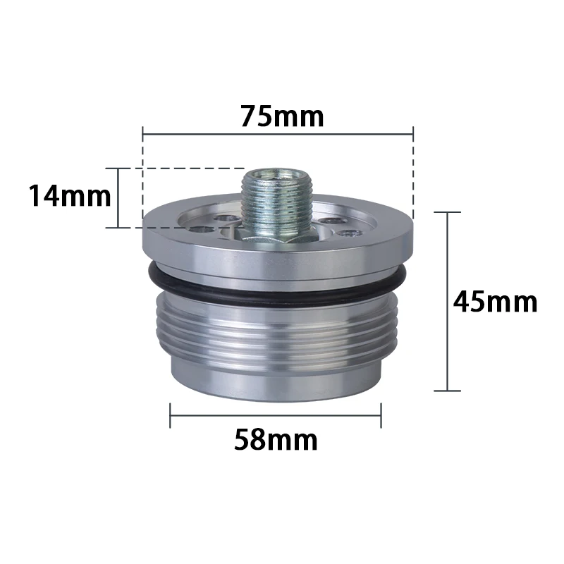 

Auto aluminum Conversion of oil filter adapter oil sandwich plate Billet aluminum for smart for Two 450 models SW6-SI RAQR