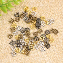20/40Pcs Adjustment Buckle Mini Metal Doll Tri-glide Belt Buckles Clips DIY Handmade Button Doll Clothes Bags Shoes Accessories