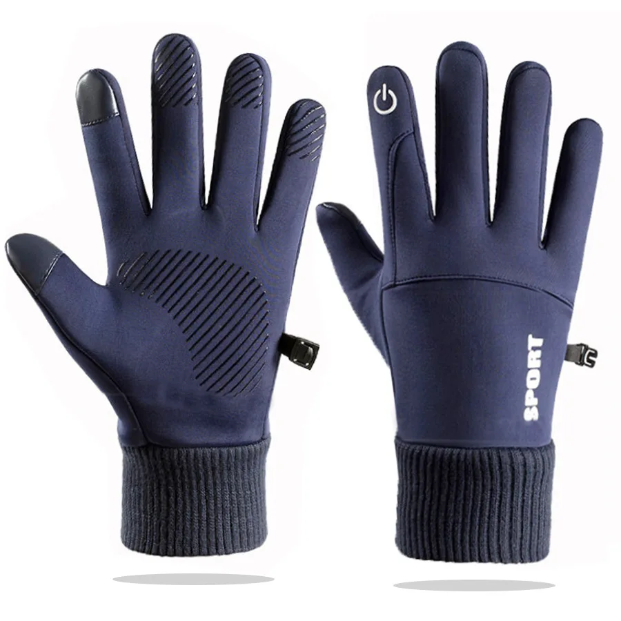 Guantes de invierno impermeables para hombres y mujeres, guantes de pesca a prueba de viento, pantalla táctil, conducción, motocicleta, esquí,