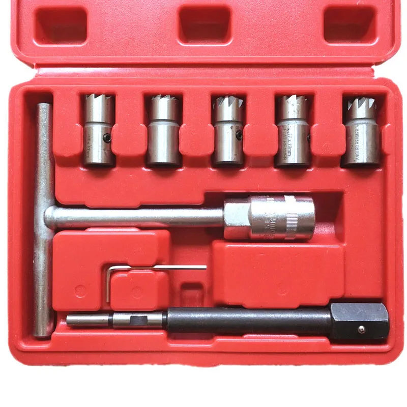 

7 шт./комплект, набор инструментов для чистки дизельных форсунок