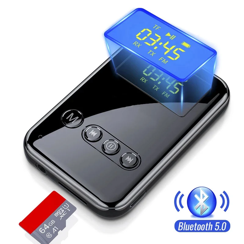 Bluetooth 5.0 Transmitter Receiver 3.5mm Jack Aux Audio Wireless Adapter For PC TV Headphone Car Bluetooth 5 0 Receiver