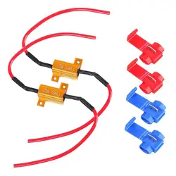 2pcs 10w 39Ohm LED CANBUS NO ERROR LOAD RESISTOR 4w 5w 6w W5W T10 T4W BA9S H6W BAX9S FESTOON Universal
