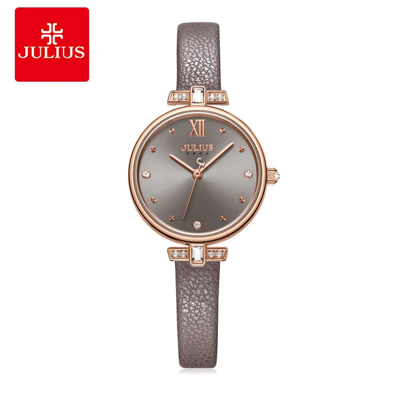 

Julius JA-1204 Women's Innovate Quartz Wrist Watch Leather Strap Simply Slim New Ladies Dress Whatch Eco-Friendly Dropshipping