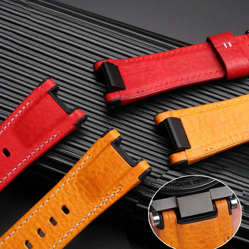 Watch Strap For Casio GST-S100G / S110 / S130L / W100G / W110 / 210B / 400G / 410 /  Wristband 26*14mm Men\'s Leather watchBand