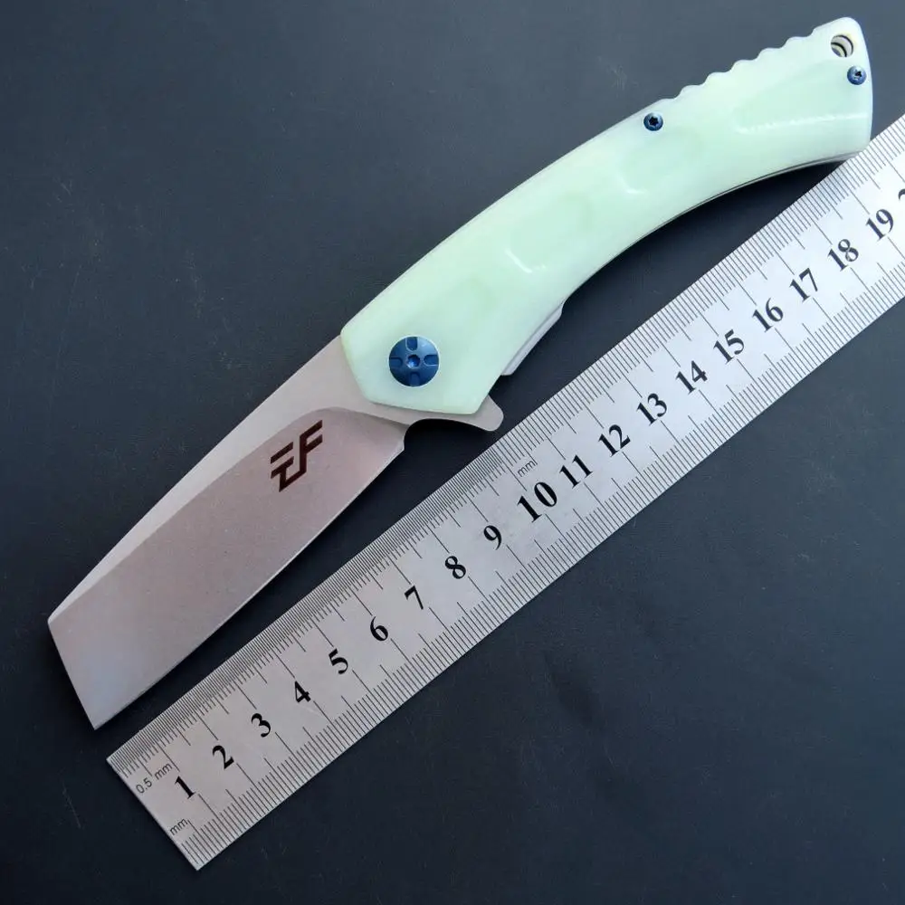 Eafengrow EF931 Folding Knife D2 Blade G10 Handle Camping Pocket Knife Hunting Fishing Kitchen Fruit Outdoor EDC Tool Knives