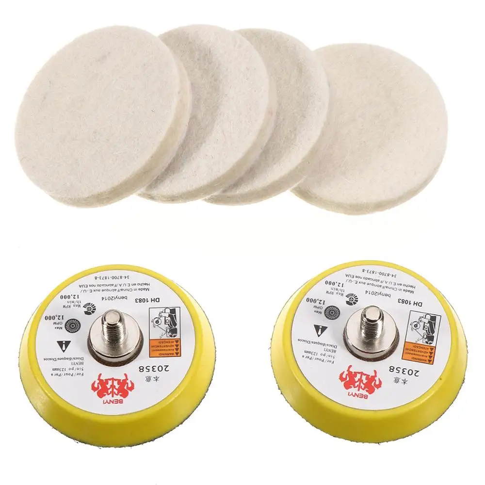 34pcs/Set Deep Scratch Remove Glass Polishing Kit 8 Oxide Cerium Sanding Disc Wool Polishing Pad For Windscreen Windows