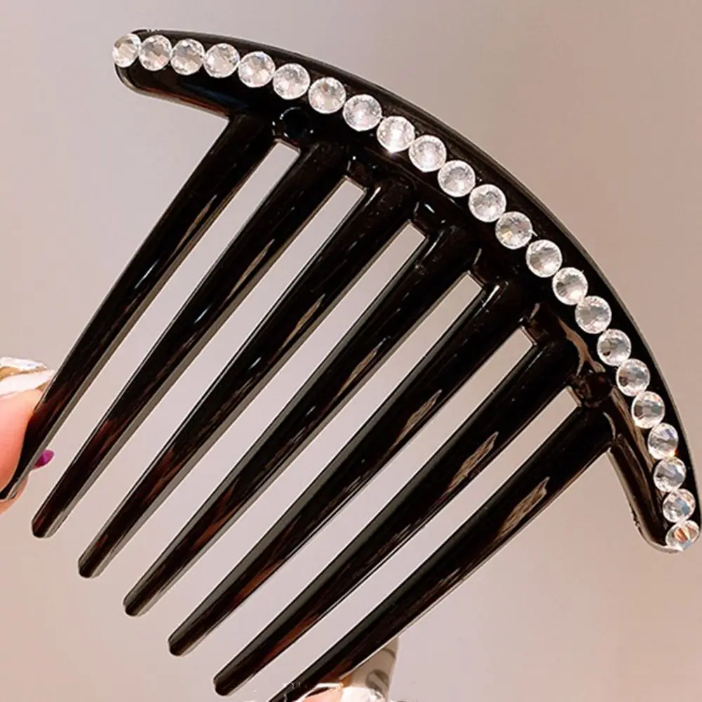 Pearl Sequins Hair Clips Side Comb Tooth Foldable Hair Pin  Ladies Hair Ornaments Accessories