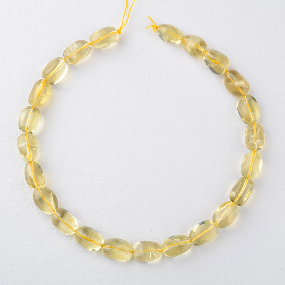 

Natural Irregular Oval Citrine Stone Bead For Jewelry Making DIY Bracelet Necklace Material about 12*15 mm Strand 15''