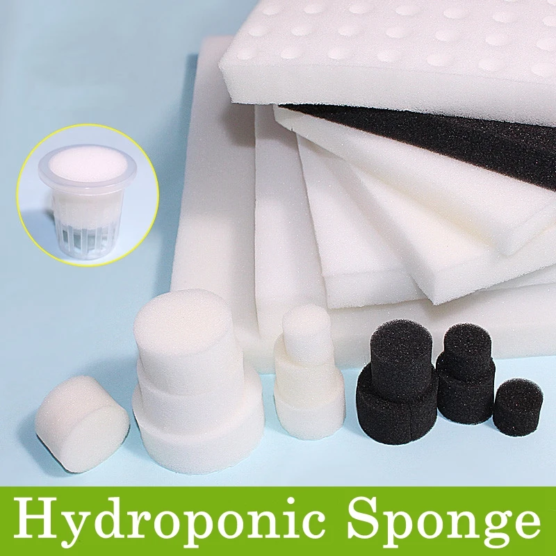 50pcs Hydroponic Sponge 25-45mm Balcony Growing Vegetables Rooting Sponge Greenhouse Soilless Cultivation DIY Sponge