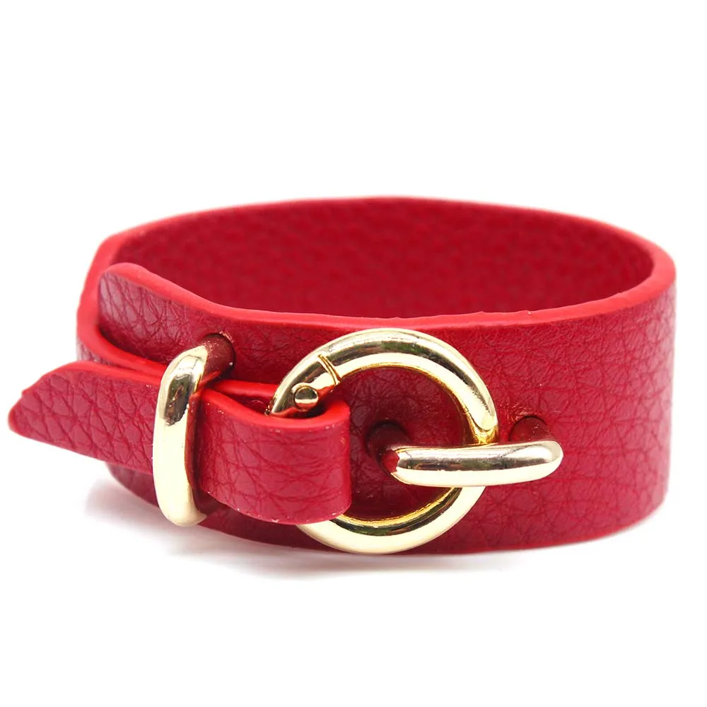 New Fashion Punk Leather Bracelet Newest  Bracelets & Bangles For Women Wristband Charm Cuff Bracelets