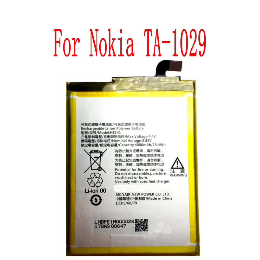 New High Quality HE341 Battery For Nokia TA-1029 Cell Phone