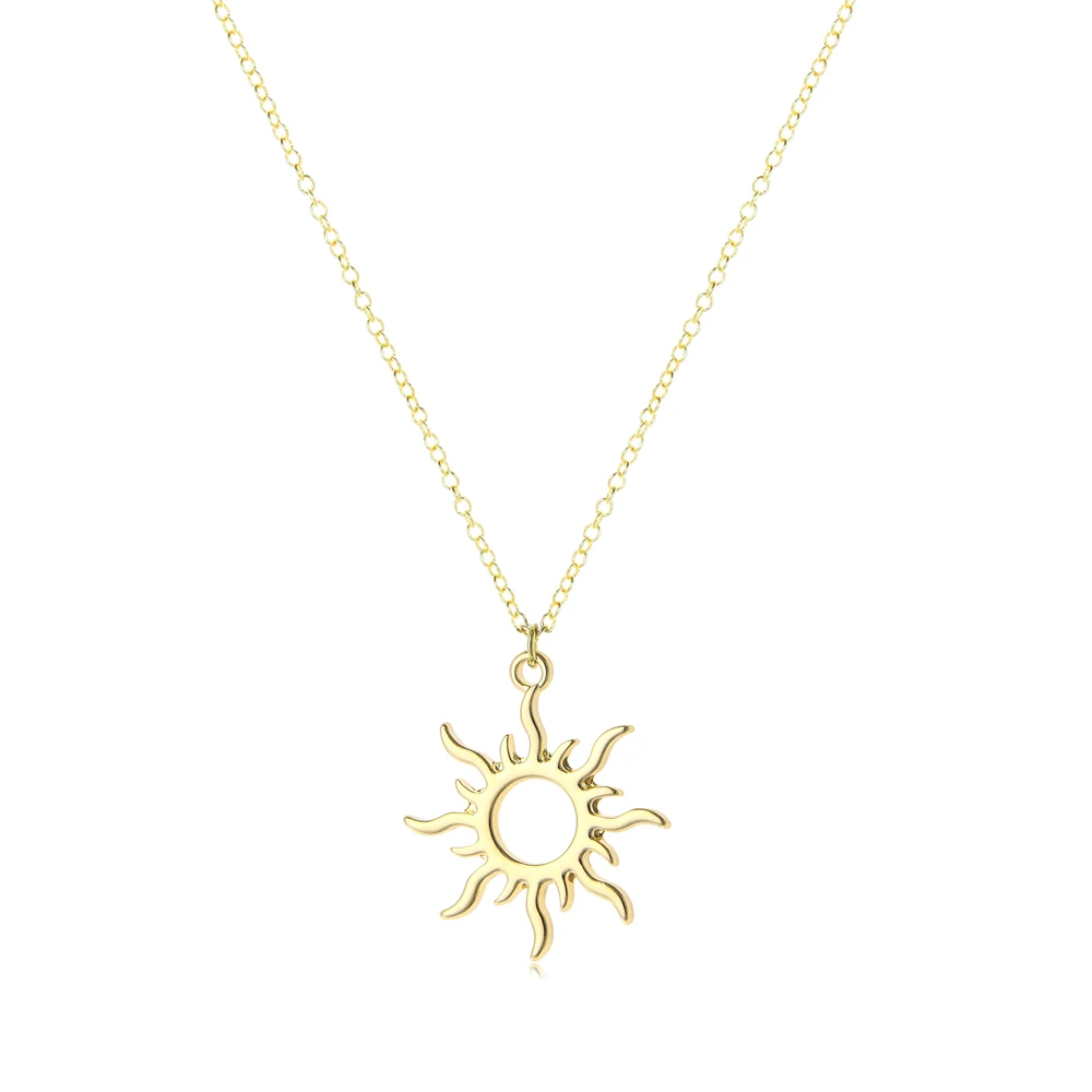 

European and American Stainless Steel Sun Goddess Pendant Necklace To Mother Girlfriend