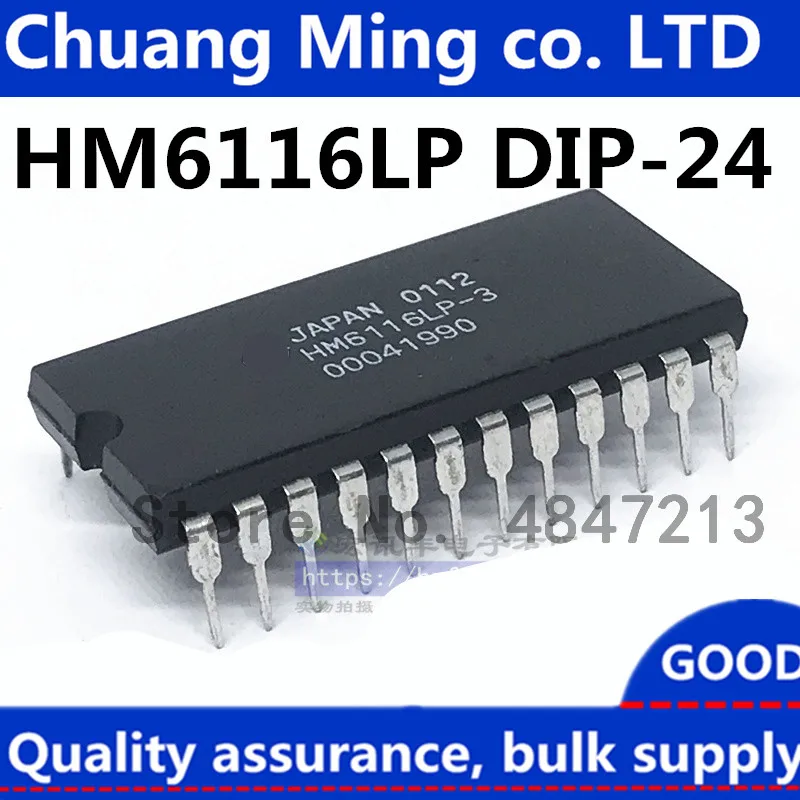 HM6116ALP HM6116LP HM6116 DIP-24 IC, 10 pièces/lot, livraison gratuite, HM6116LP-3, HM6116ALP-3, en stock!