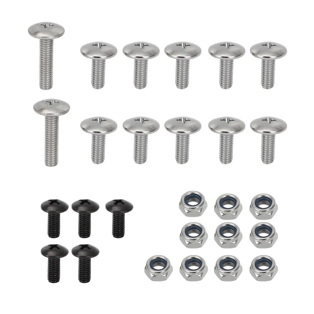 25 قطعة من الفولاذ المقاوم للصدأ الحاجز الترباس المسمار الجوز جبل طقم أدوات لياماها بانشي 350 1987-2006