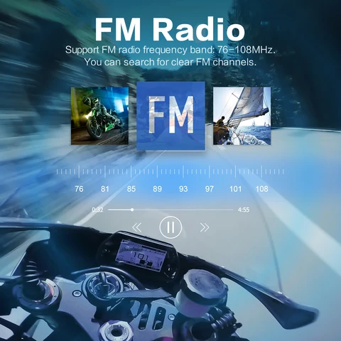 Fodsports FX6S мотогарнитура для шлема,мотоциклистов домофон,переговорное устройство Bluetooth для шлема, 6 участников BT5.0 Bluetooth гарнитура, FM радио, OLED экран.