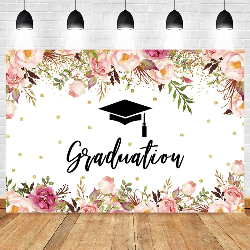 Mocsicka Graduation Ceremony Background Bachelor Hat Decoration Style Child Portrait Photo Backdrop Photography Banner