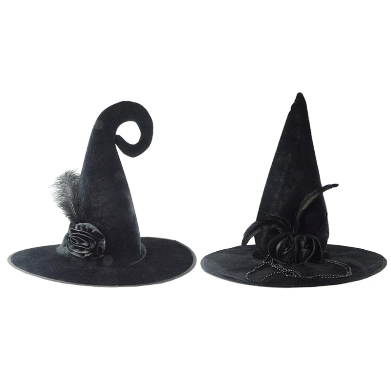 Chapeau de magicien d'halloween, Costume de fête, couvre-chef, casquette du diable, accessoires de décoration pour femmes et hommes adultes