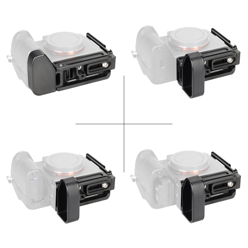 WEPOTO ILCE-A9M2/A7RM4A/A7R4 Metal Quick Release Base Bracket Hand Grip ใช้งานร่วมกับ Sony ILCE-A9M2/A7RM4A/a7R4