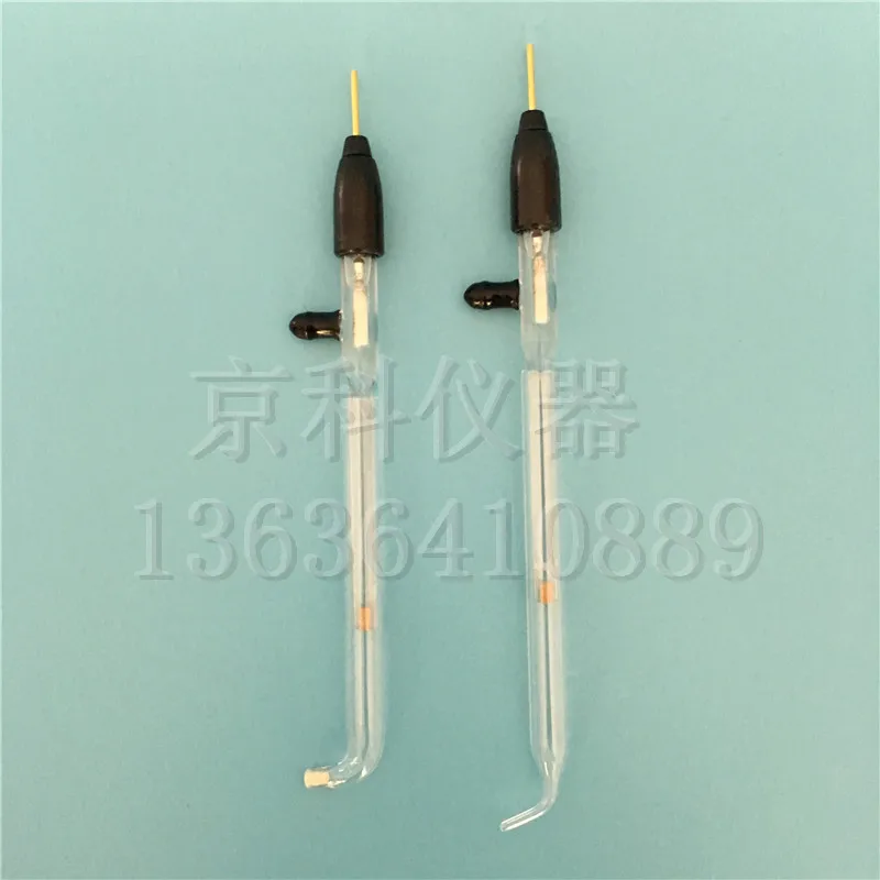 Luggin Capillary Electrochemistry L-type Ceramic Core Salt Bridge L Type Luggin-Haber Capillary for Reference Electrode