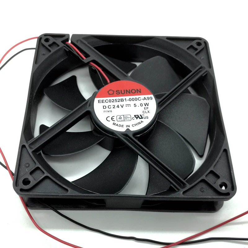 SUNON EEC0252B1-000C-A99 DC 24V 5.0W 120x120x25mm 2-Wire Server Cooling Fan