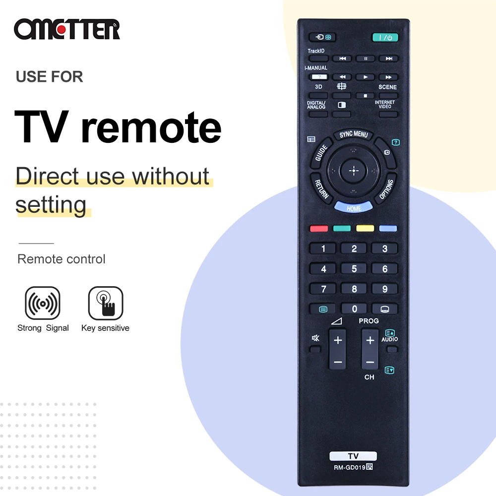 Mando a distancia adecuado para Sony TV, RM-GD019, RM-GD014, 46HX700, 46EX500, 40HX700, 40EX500, 40EX400, KDL-55HX700, KDL-32EX500