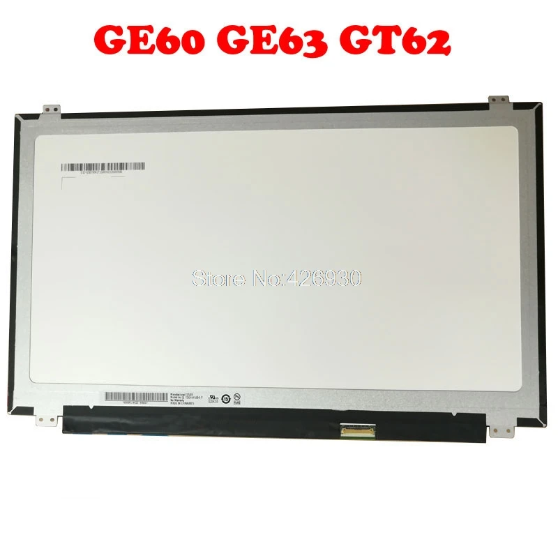 

New 15.6" FHD LCD Display Screen For MSI GE60 GE63 GT62 GP63 GL63 GS63 B156HAN04.2 N156HHE-GA1 N156HCE-GA2 1920*1080P GT63