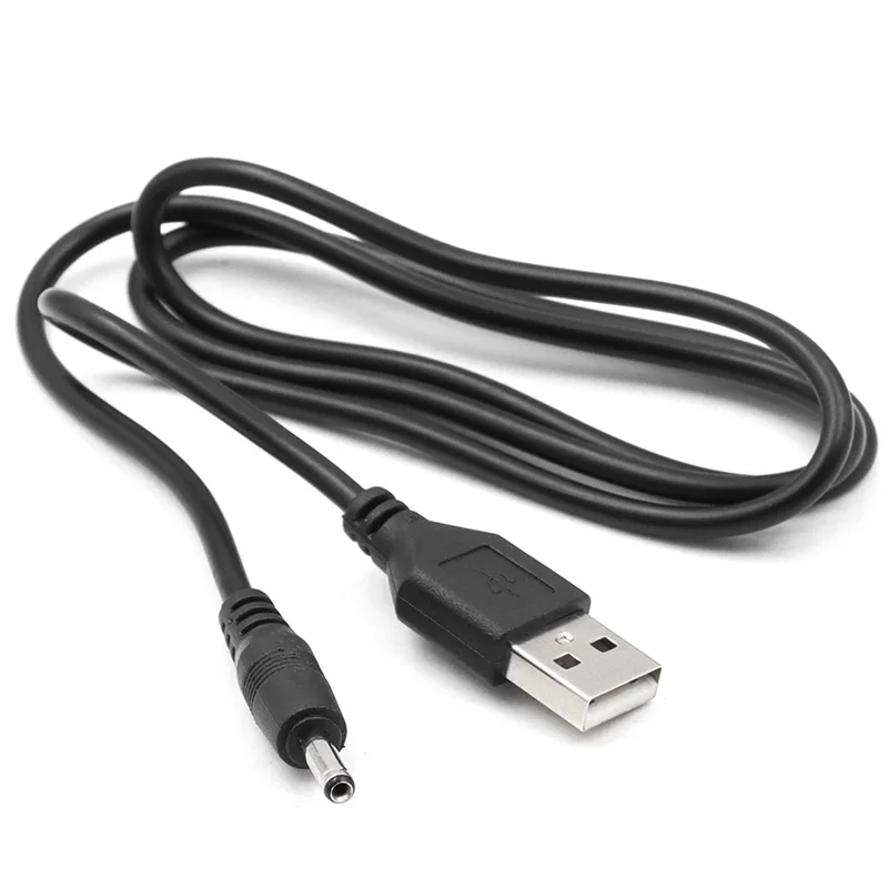 Cable de carga de altavoz pequeño con orificio redondo, cable de alimentación de 5v, 3,5, USB a dc3.5 x 1,35mm