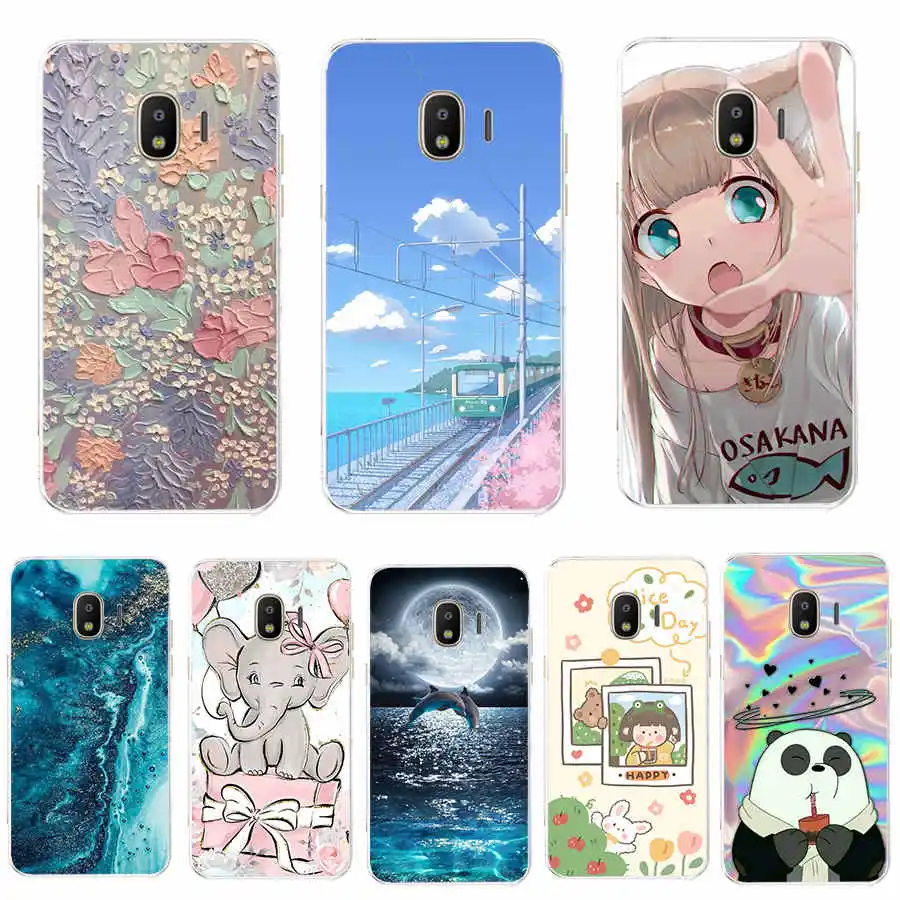 Case For Samsung J2 Core Case Silicone Back Cover Phone Case For Samsung Galaxy J2 Core 2018 J 2 SM-J260F J260F  flower