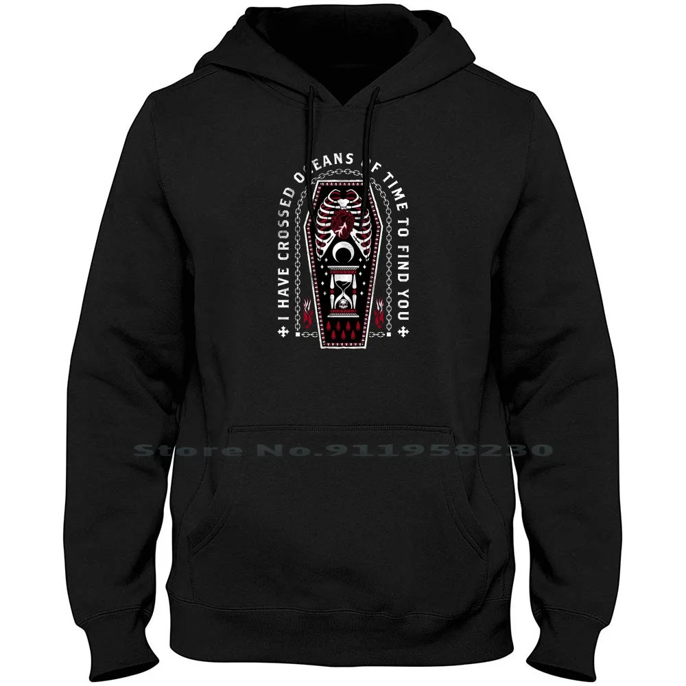 Goth Tattoo Dracula Hoodie Sweater Cotton Movie Quote Vampire Dracula Tattoo Occult Horror Quote Movie Blood Goth Cult To