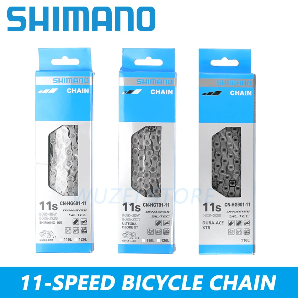 Original SHIMANO KMC 8/9/10/11/12Speed Chains 112/114/116/118/126 Links M6100 M8100 HG71 HG601 HG54 HG40 Road MTB Bicycle Chains