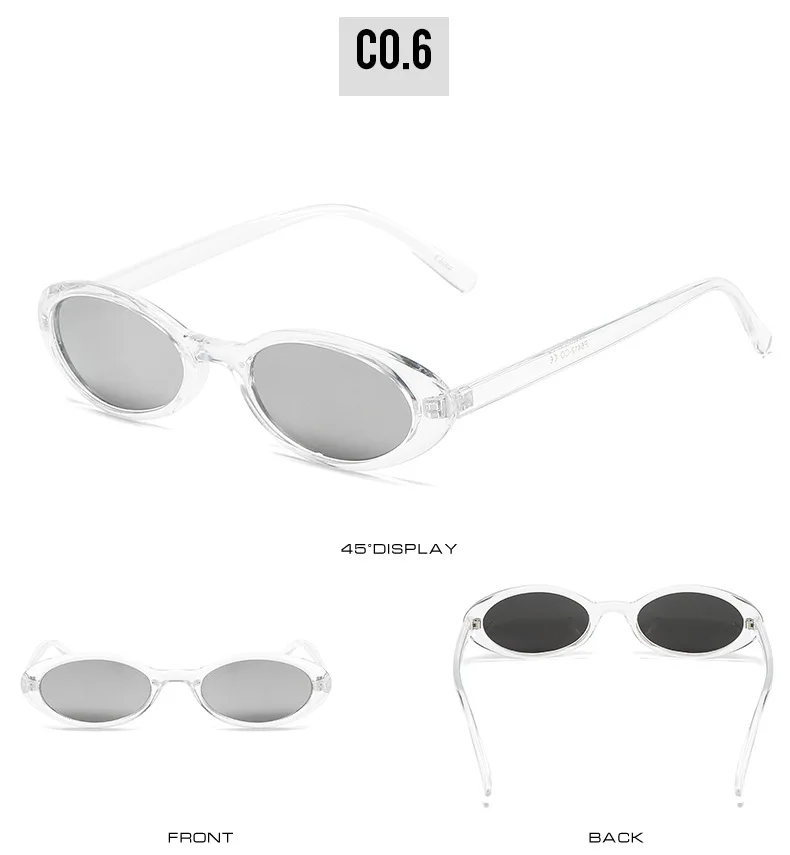 OEC CPO Sexy kleine ovale Damen-Sonnenbrille, 2025, neue Mode, Leopardenbraun, heiße Sonnenbrille, weiblich, Retro, bunt, Schattenbrille – Detail 11