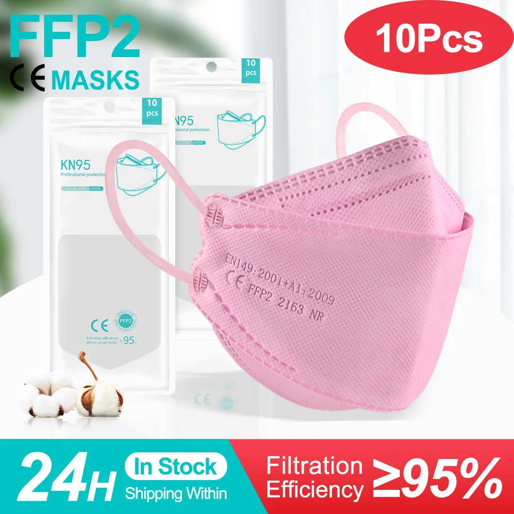 

FFP2 Mascarillas CE Adult KN95 Mouth Face Mask ffp2mask 4 Layer Masque FFP2 Reusable kn95mask Approved Hygienic Masks FP2 FPP2