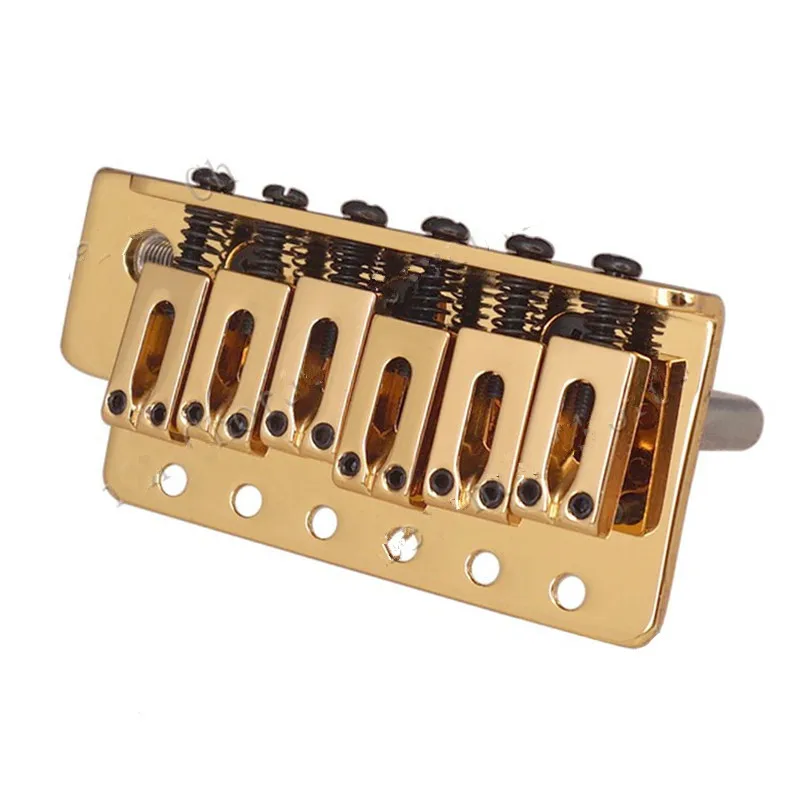 E-Gitarren-Brücke Golden 6 Saiten Gitarrenzubehör Teile Musikinstrumente – Detail 5