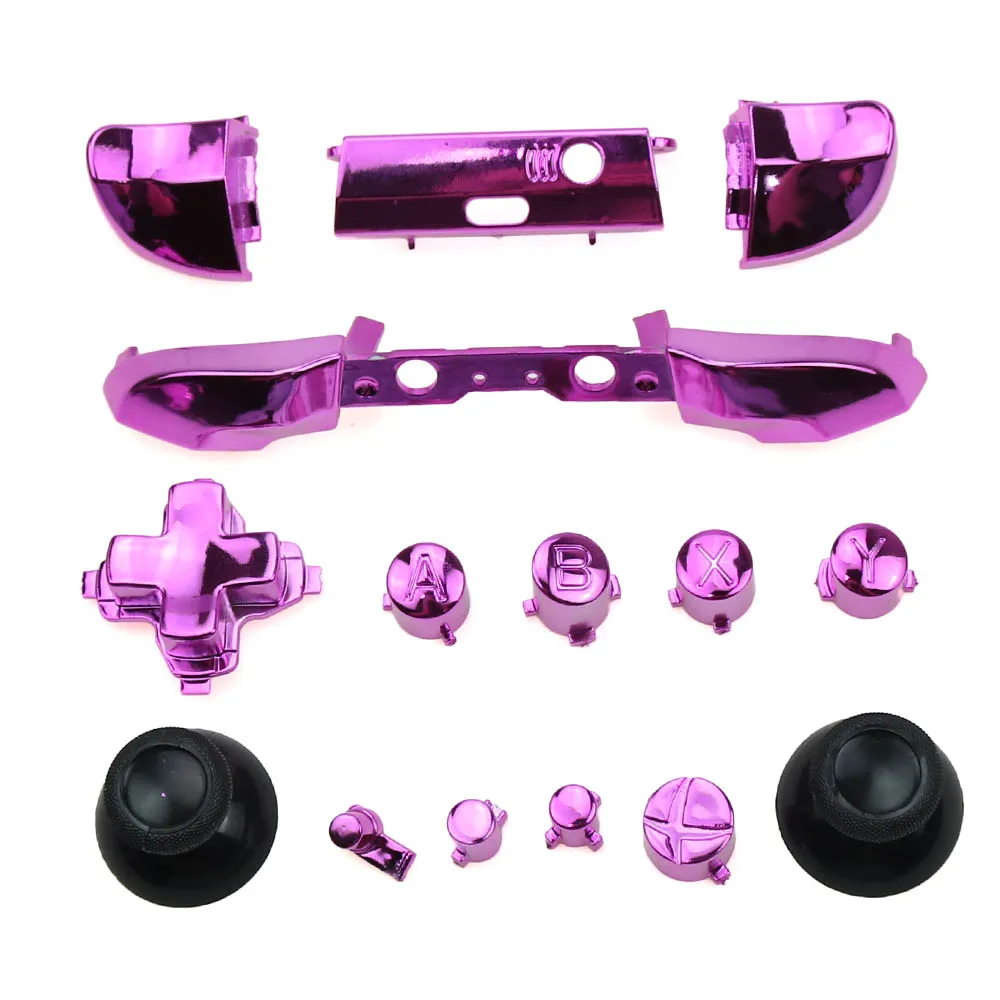 Полный комплект бамперов, пусковые кнопки, замена для XboxOne S Dpad ABXY грипсов, запасные части для кнопок для контроллера Xbox One S, 1 комплект