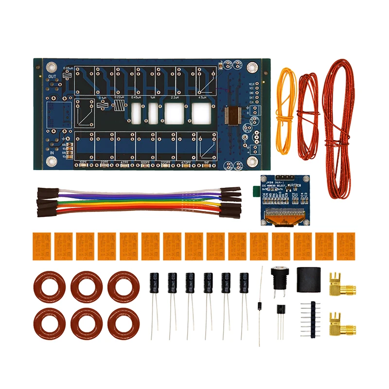 

ATU-100 DIY Kits 1.8-50MHz ATU-100mini Automatic Antenna Tuner by N7DDC 7x7 + OLED, Firmware programmed/ SMD/Chip soldered