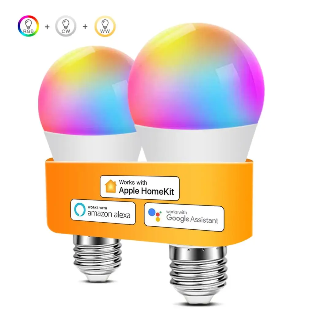 

Homekit APP Control WIFI Smart LED light Bulb 15W E27 LED lamp 110V 220V Siri Voice Control Dohome For Alexa Echo Google Home