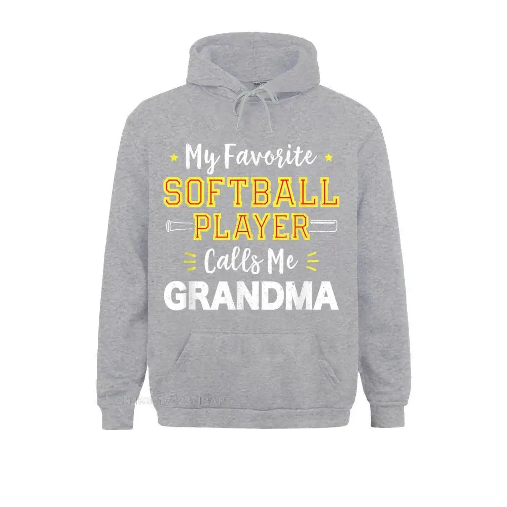 My Favorite Softball Player Calls Me Grandma Softball Family Hoodies For Women Harajuku Sweatshirts 3D Printed Clothes Retro