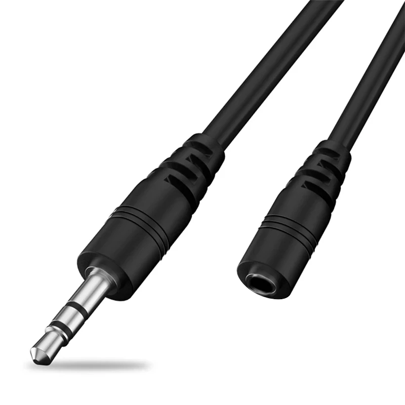 PUJIMAX Audio Auxiliary Cable 1m/2m Male To Female 3.5mm Jack Stereo Aux Headphone Cable For Car iPhone MP3 Speaker Multimedia